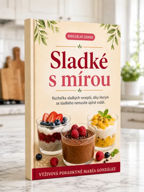 Obálka kuchařky Sladké s mírou